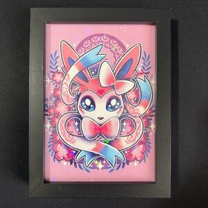 ✨4 for $15✨ sylveon Framed Art Print
